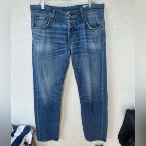 Rag & Bone Standard Issue Fit 2 Slim Leg in Distressed Wash, Size 34